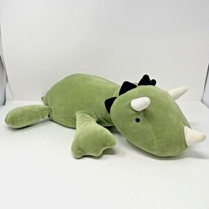 Pillowfort Large Weighted Dinosaur Plush Triceratops Throw Stuffed Animal 24"